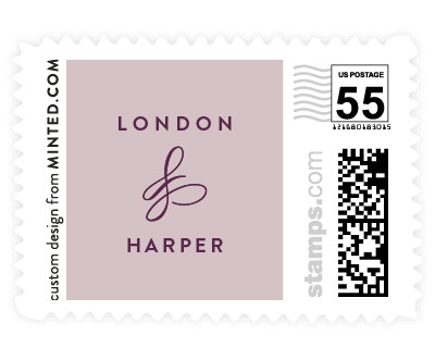 'Twirl Monogram B (F)' stamp