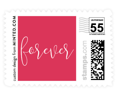 'Forever Love (E)' wedding stamps
