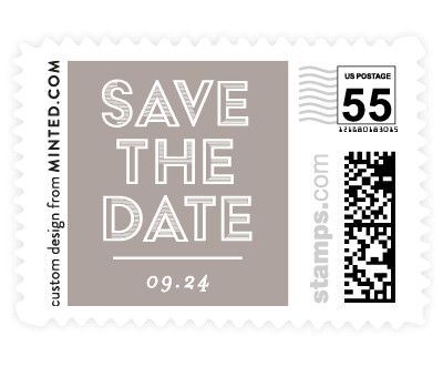 'Gilded And Geometric' postage stamp