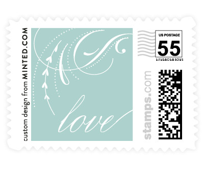 'Delicate Swashes (C)' wedding postage