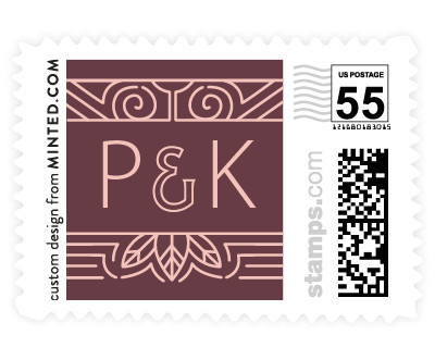 'Goldleaf In Deco (E)' wedding postage