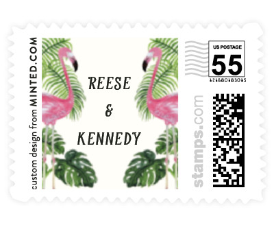 'Tropical' wedding stamps