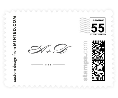 'Victorian Frame (C)' wedding stamps