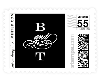 'Structured Glamour (E)' stamp design