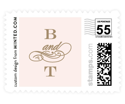 'Structured Glamour (G)' wedding stamps