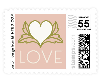 'Ornate Deco (D)' wedding stamp