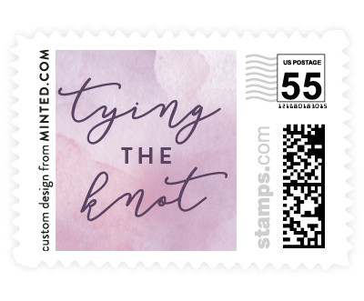 'Amethyst Watercolor' postage stamp