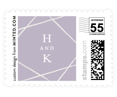 'Abstract Elegant (B)' wedding stamps