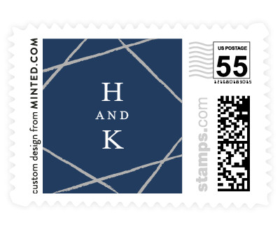 'Abstract Elegant (E)' postage stamp