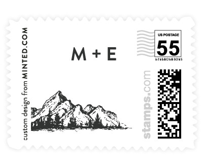 'Magnificent Mountains (E)' wedding stamps