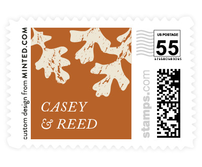'Autumn Leaves (C)' wedding stamps