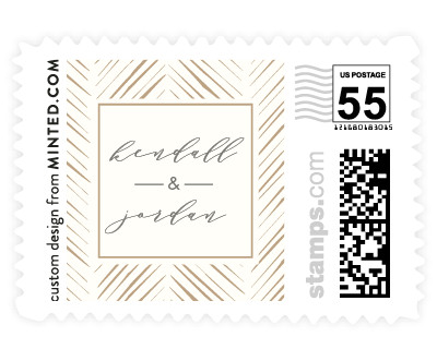 'Elegant Herringbone' postage stamps