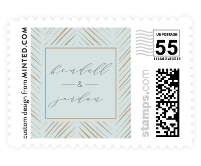 'Elegant Herringbone (C)' postage