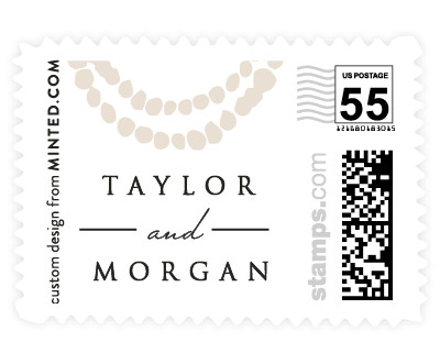 'Pearl Garland' wedding postage