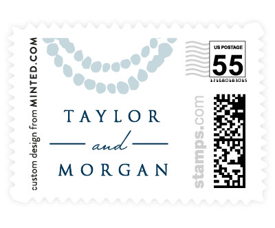 'Pearl Garland (B)' wedding stamp