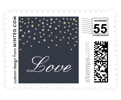'Glittered' stamp design