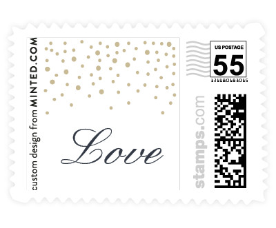 'Glittered (F)' postage stamp