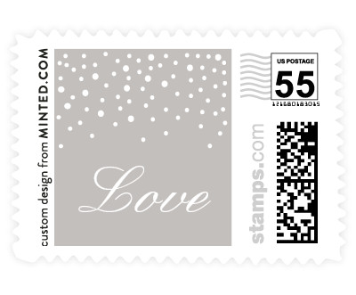 'Glittered (G)' stamp