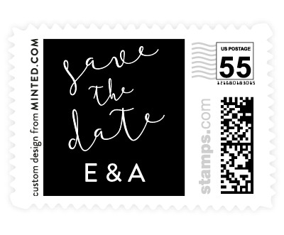'Ribbon (E)' postage stamp