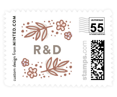'Floral Scatter' stamp design
