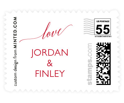 'Love Save The Date (D)' wedding postage