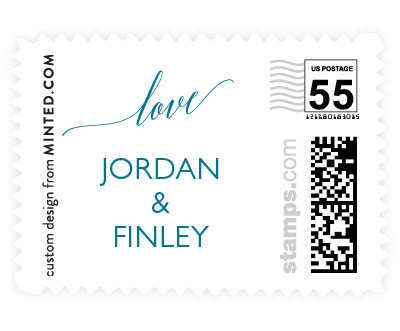 'Love Save The Date (E)' wedding stamp