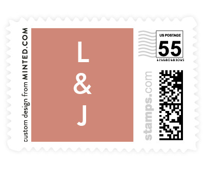 'Romantic Script (B)' postage stamp