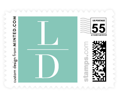 'Love Letters (F)' wedding stamp