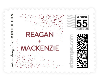 'Touch Of Sparkle (D)' wedding stamp