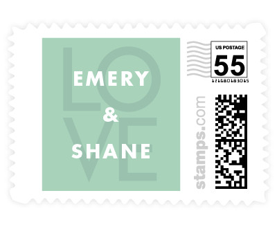 'Inside Love (E)' wedding stamp