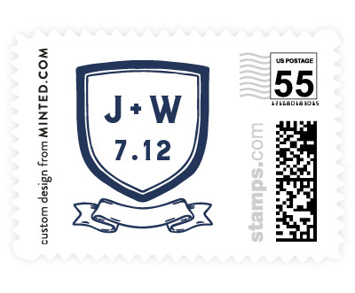 'Poetic Crest (D)' postage stamp