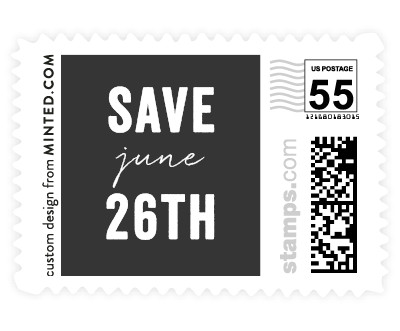 'Bold Message (E)' stamp design