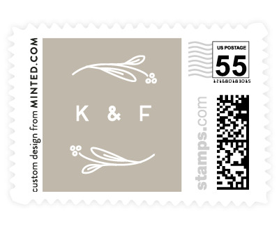 'Wildflowers (D)' wedding stamps