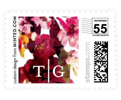 'Tidal Blooms' wedding stamp
