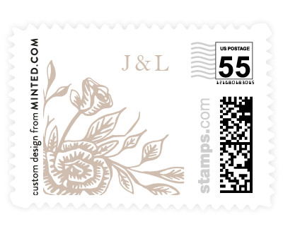 'Floral Bed' stamp