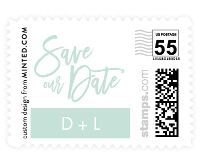 'Scrawled (E)' wedding stamps