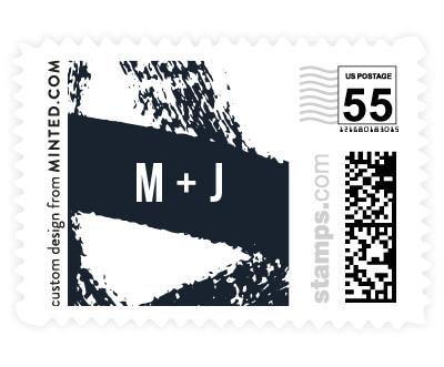'Crossed Brushstrokes' postage stamp
