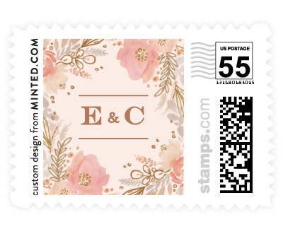 'Floral Vignette (E)' postage stamp