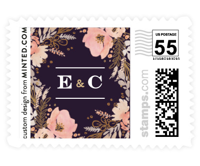 'Floral Vignette (F)' stamp