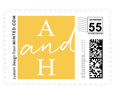 'Scripted Note (D)' postage stamps