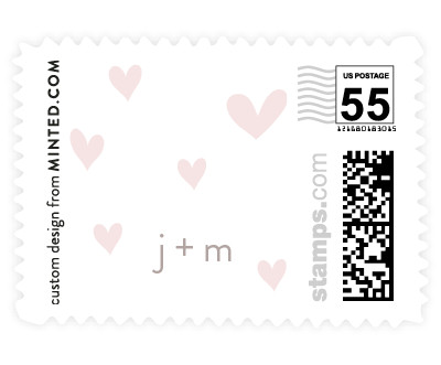 'Heart Confetti' postage