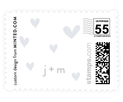 'Heart Confetti (C)' postage stamp