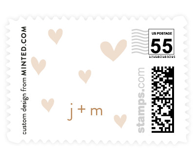 'Heart Confetti (D)' stamp