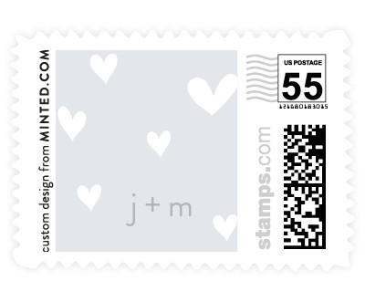 'Heart Confetti (E)' wedding postage