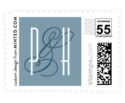 'Exquisite Ampersand (E)' postage stamp