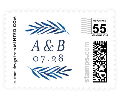 'Framed In Foliage (B)' postage stamp