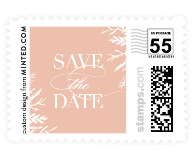 'Metallic Branches' wedding stamps