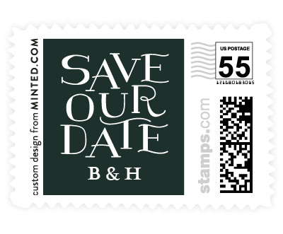 'Between The Vines' wedding stamp