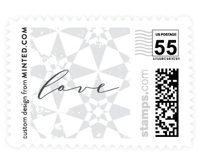 'Distressed Tile (D)' postage stamp