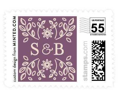 'Floret Embrace (F)' stamp